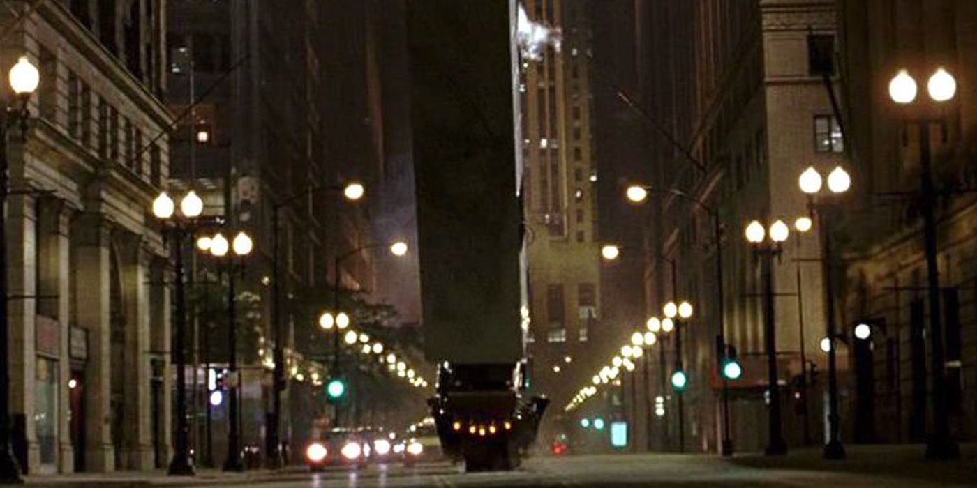 Camionul flip in The Dark Knight.